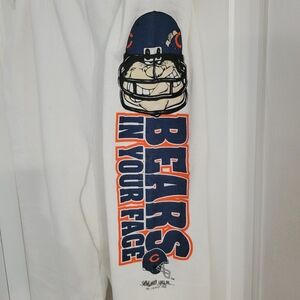VTG 90s Unbalanced Lines Mens Chicago Bears Sweatpant Large NFL Graphic Football